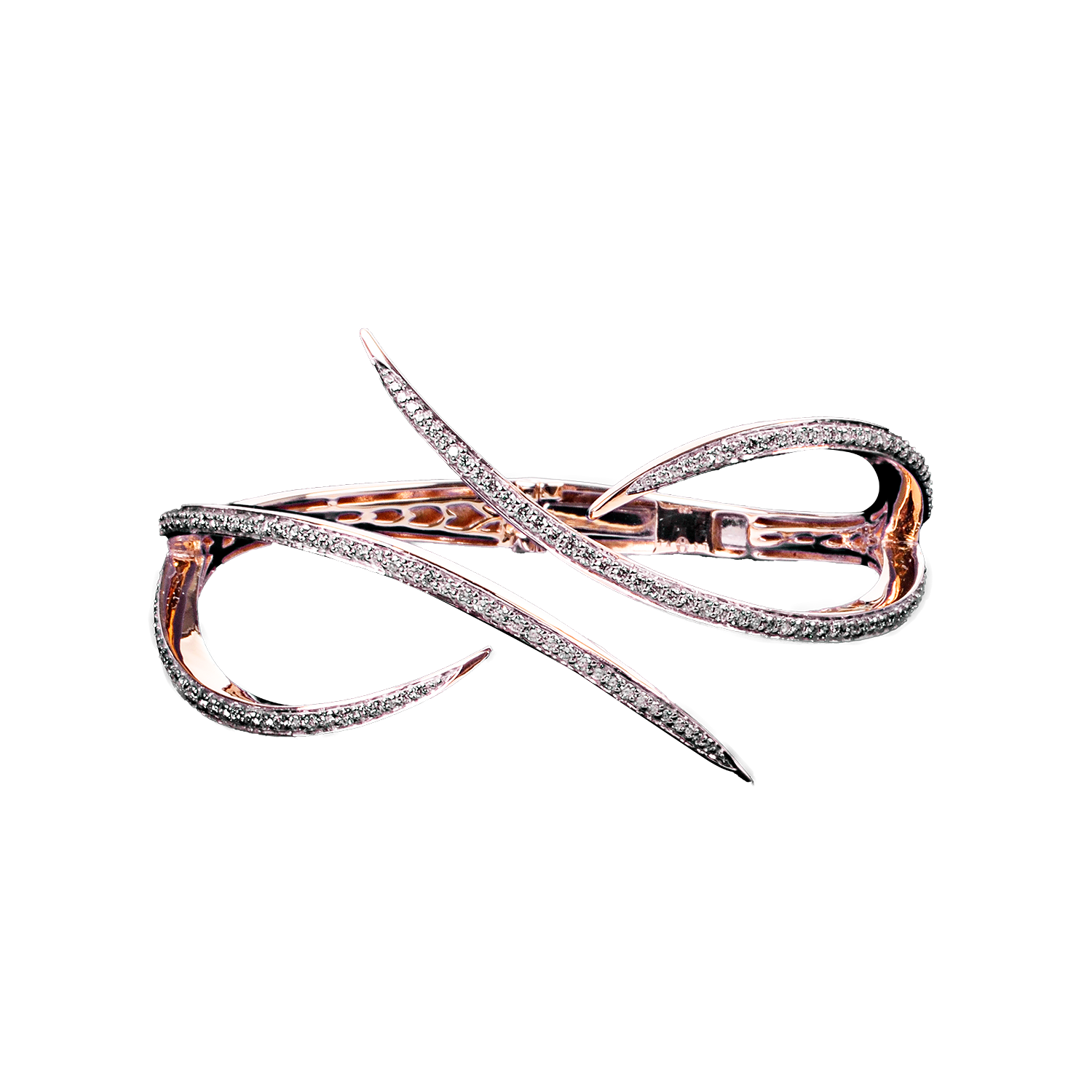 Yellow Gold Bracelet with White Diamonds