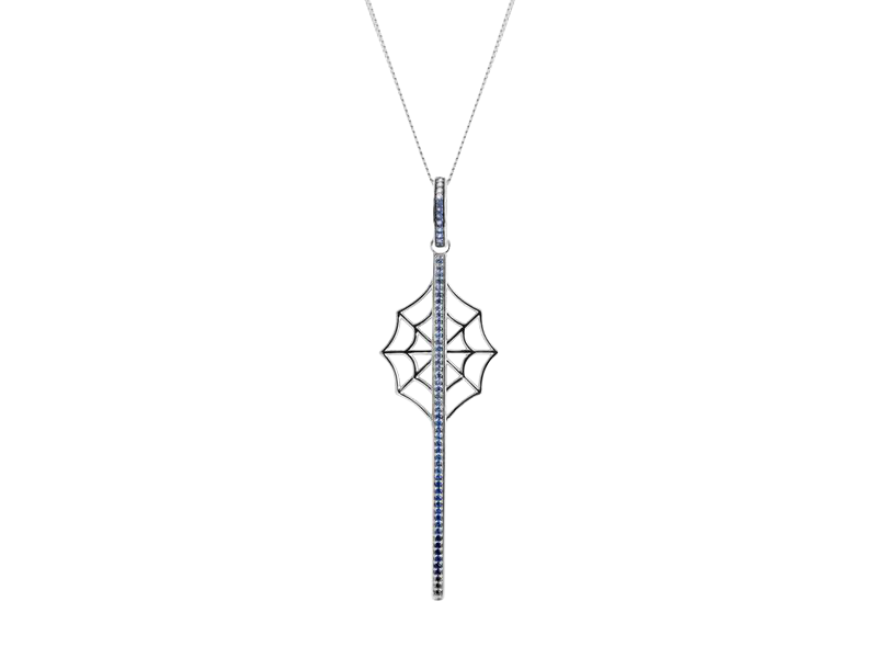Blue Sapphire Pendant Necklace