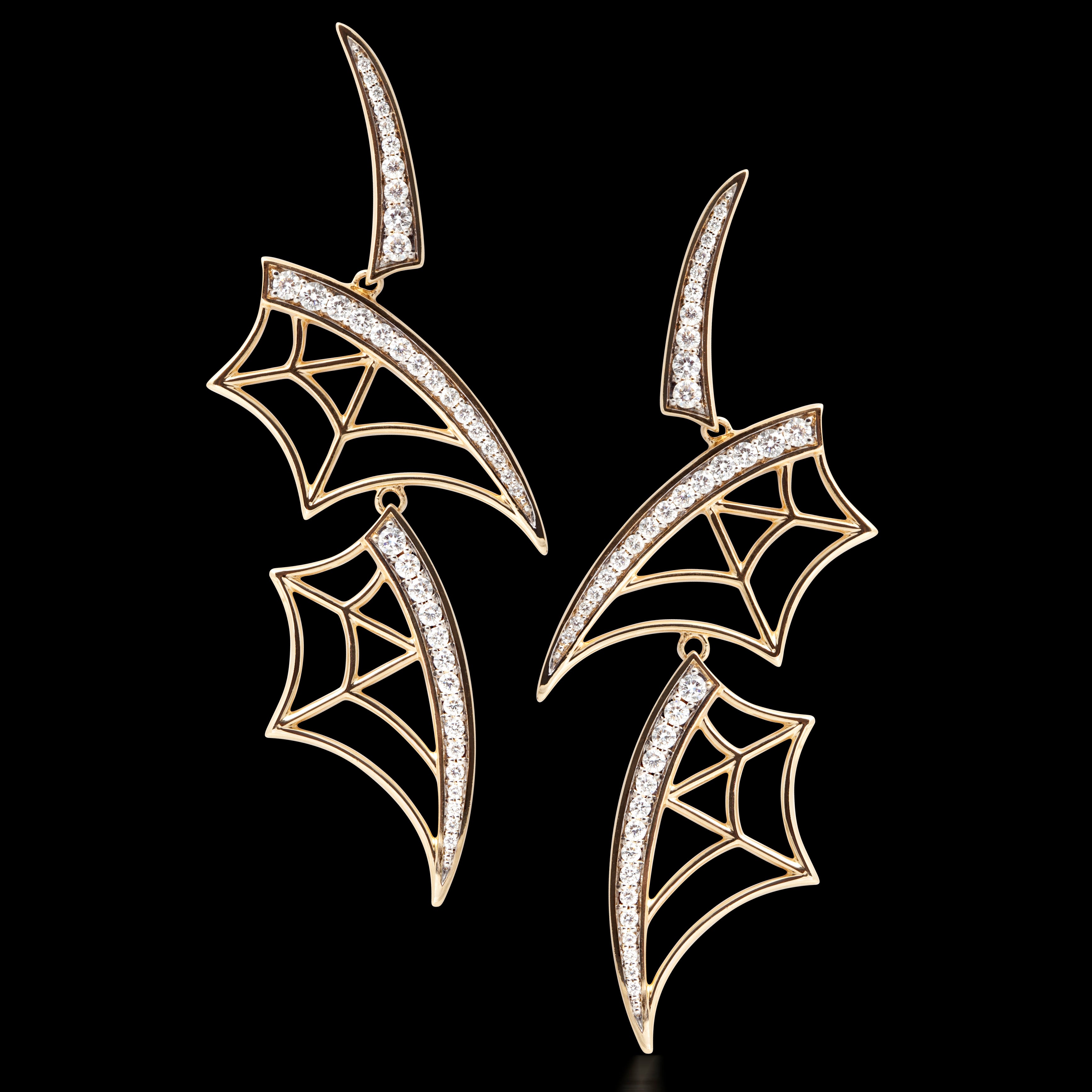 Gold Diamond Earrings